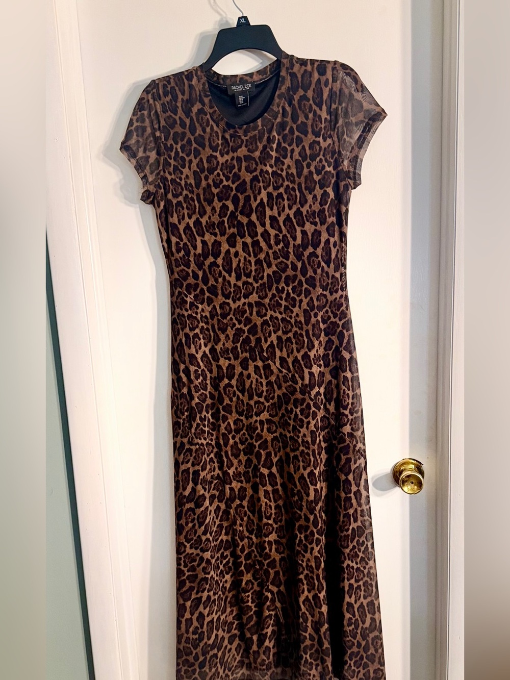 Rachel Zoe Leopard Print Maxi Dress - Brown & Black